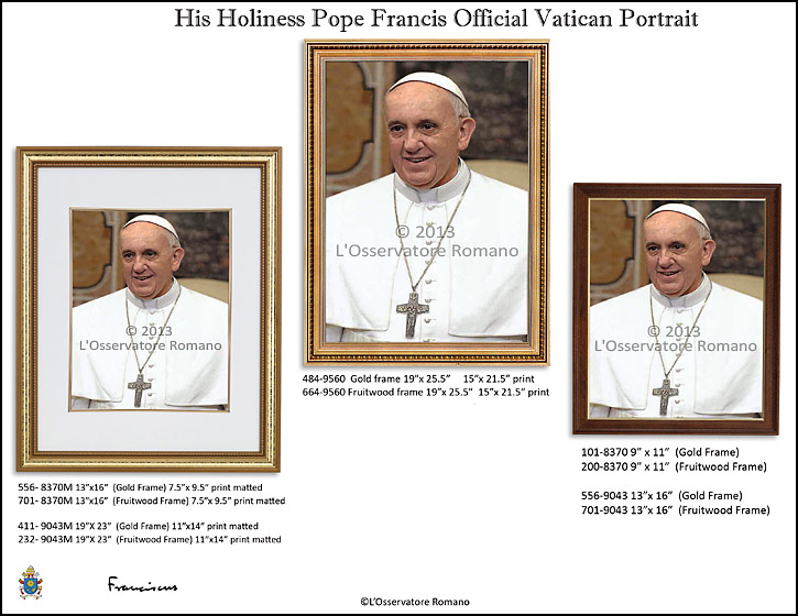 Pope Francis Official Photo Portait from Vatican